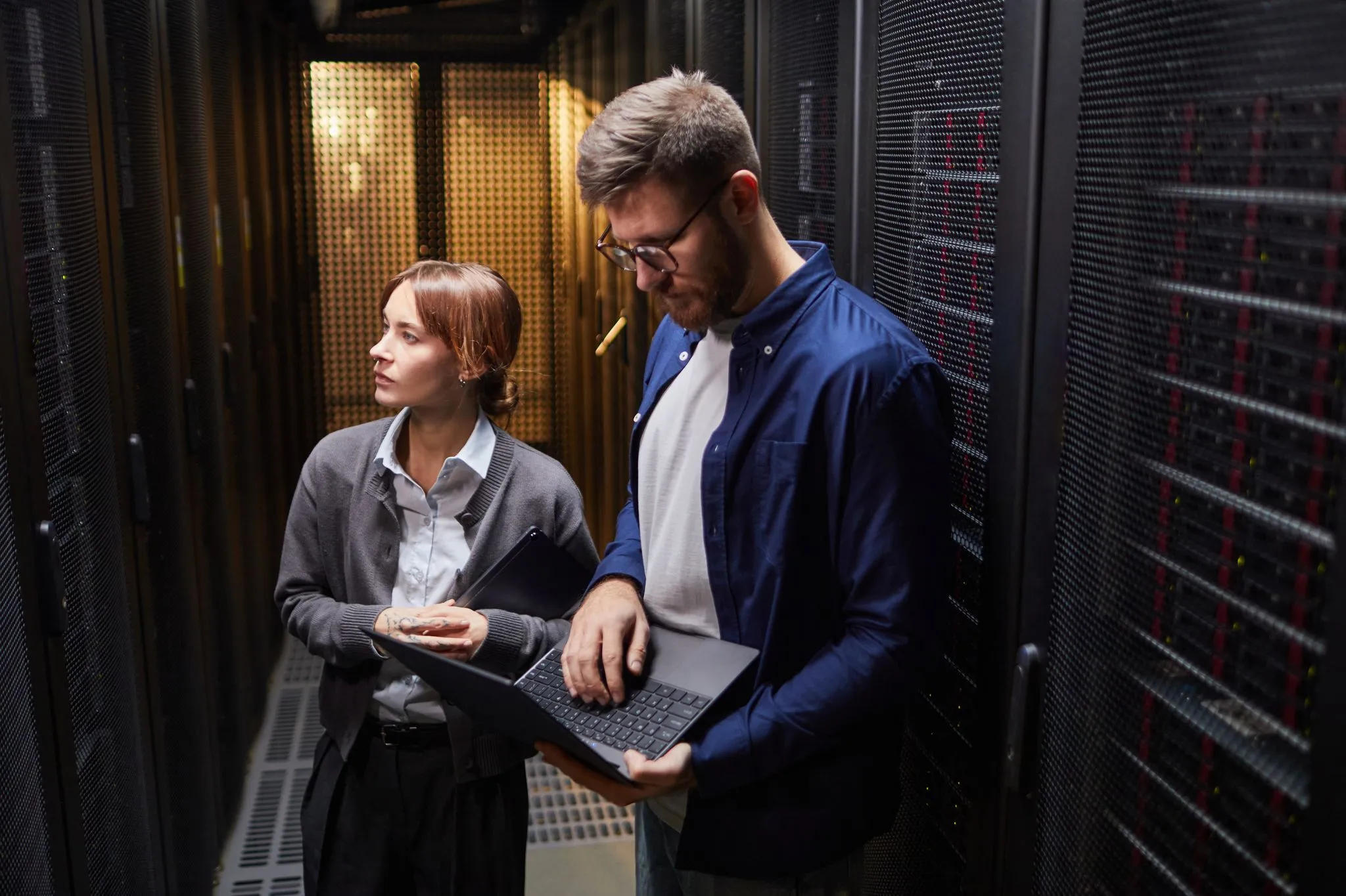 Building with sun flare